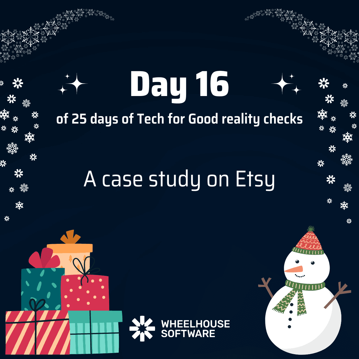 Day 16 of 25 days of Tech for Good reality checks. A case study on Etsy.