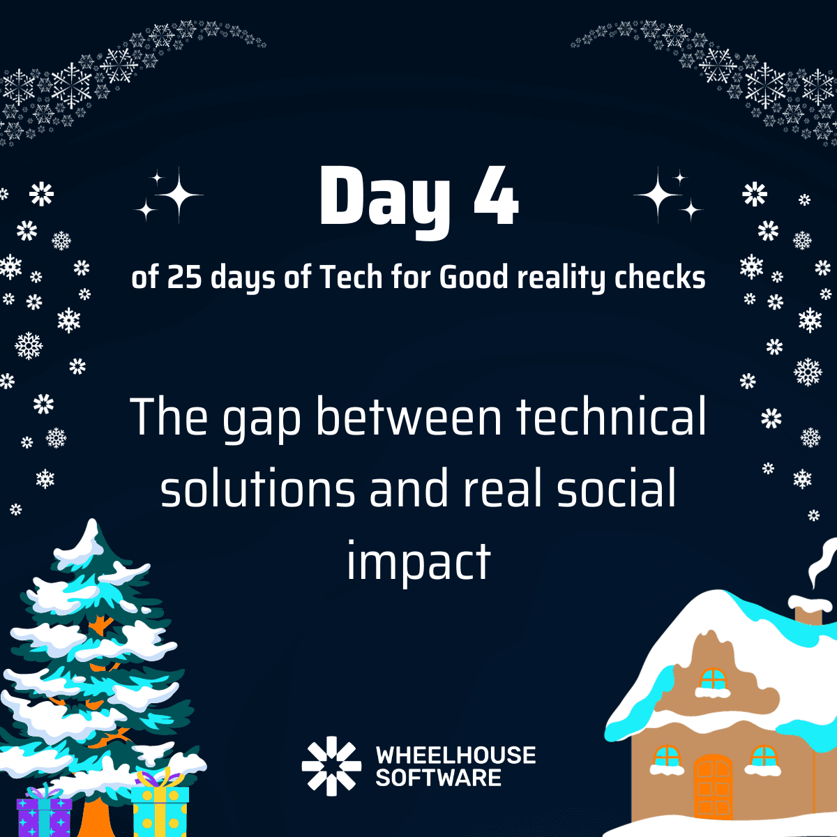 Day 4 of 25 days of Tech for Good reality checks. The gap between technical solutions and real social impact.